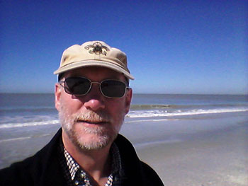 beach hike selfie