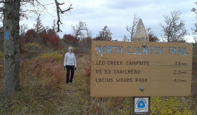 North Country Trail sign