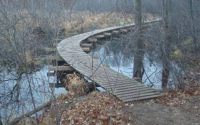 Ice Age Trail boardwalk