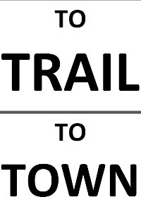 trail sign