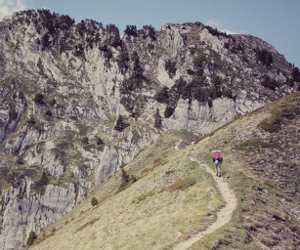 steep mountain trail