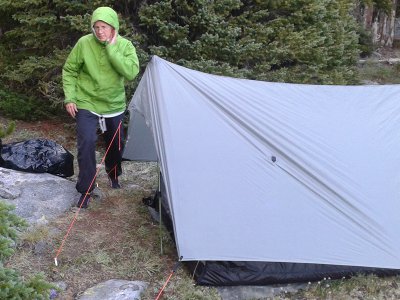 bear paw shelter on rocky ground