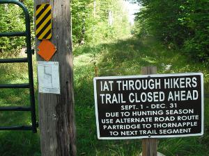 Ice Age Trail Closure