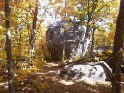 Superior Hiking Trail erratic rock