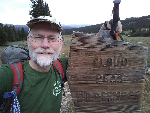 cloud peak wilderness border selfie