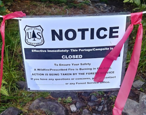 BWCA fire closure