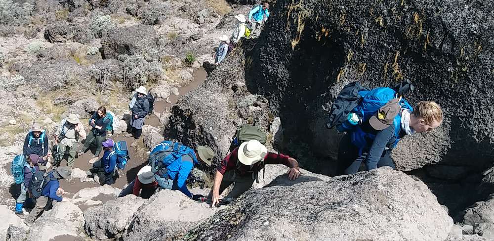 Kilimanjaro Climbing Baranco Wall