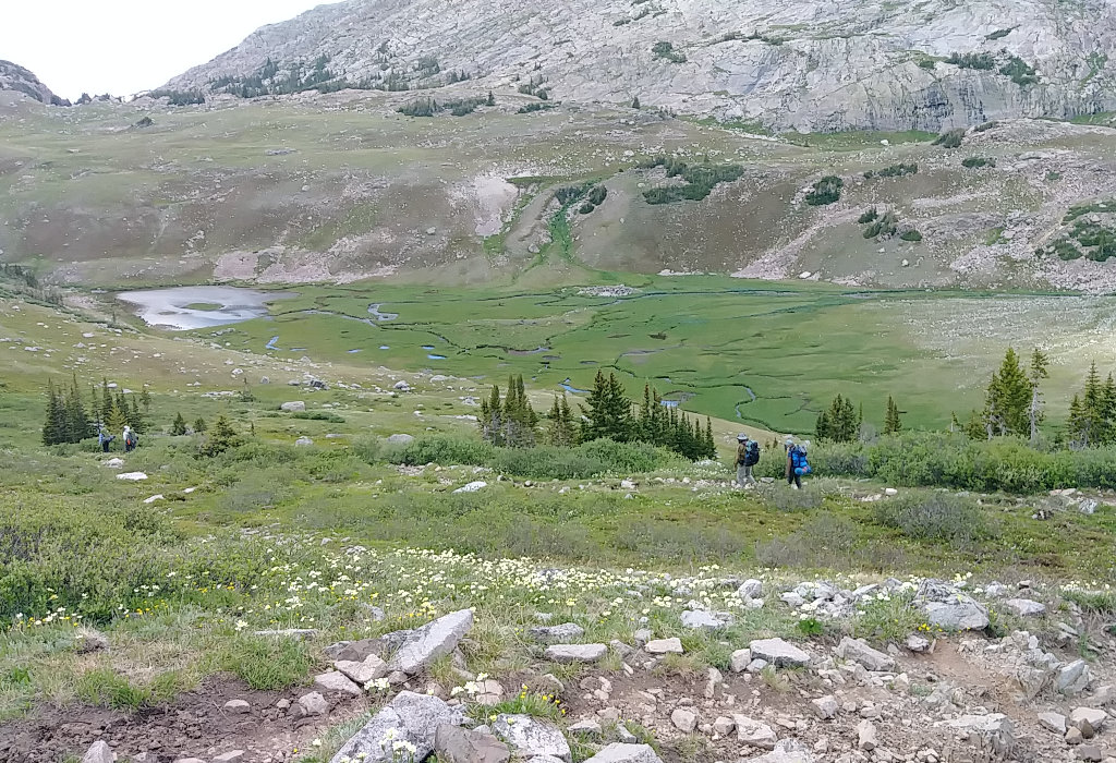 Approaching Cloud Peak campsite