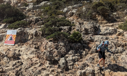 steep and rocky trail