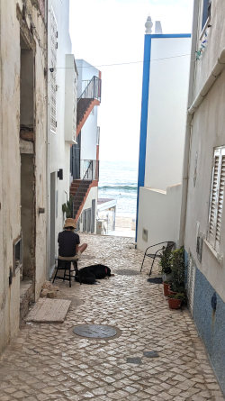 walking in Salema Portugal