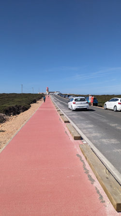 road to Cabo de Sao Vicente lighthouse