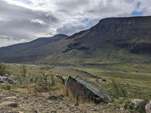 Camping near Kebnekaise Mountain Station