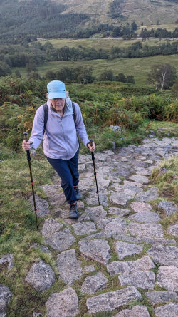 Steep trail up Ben Nevis