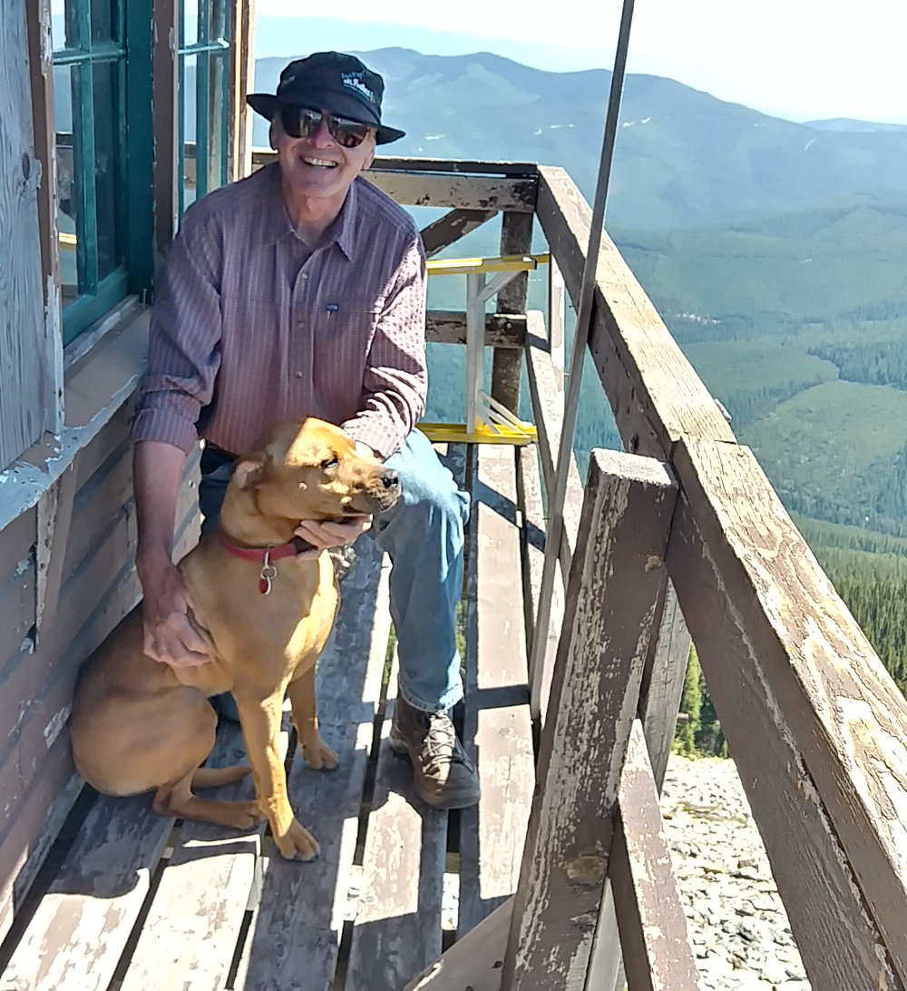 Bob and Benny on Mt. Henry Lookout